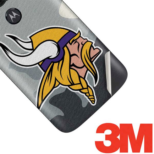 NFL Minnesota Vikings Camo Moto E5 Play Skin